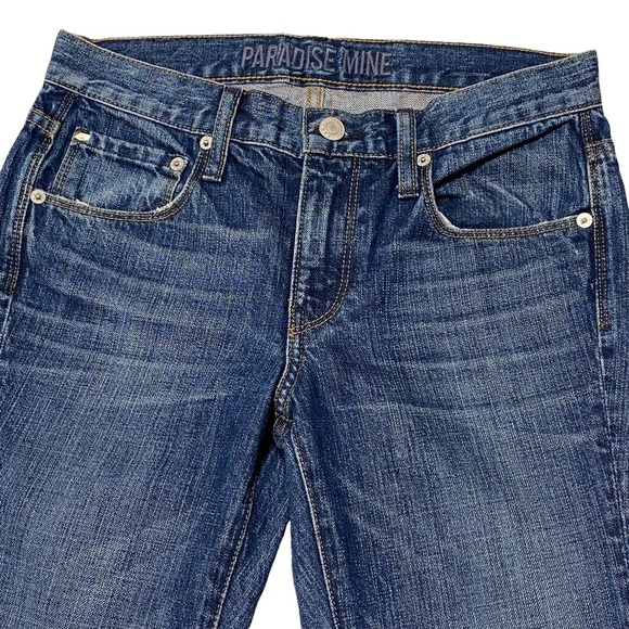 ARITZIA Slim Distressed Boyfriend Blue Jeans - Picture 6 of 15